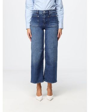 FRAME Le Slim Palazzo High-Waisted Cropped Wide-Leg Jeans - Blue