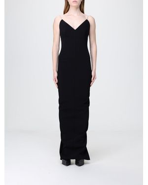 Rick Owens Long Stretch Jersey Dress - Black