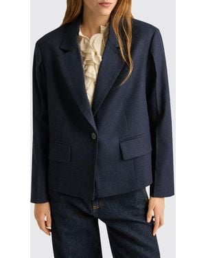 Momoní MomonÌ Einreihiger Blazer Aus Wollmischung Mit Ein-Knopf-Verschluss - Schwarz