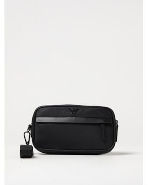 Emporio Armani Clutch Con Placca Logo - Nero