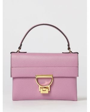 Coccinelle Arlettis Mini Grained Leather Bag - Pink
