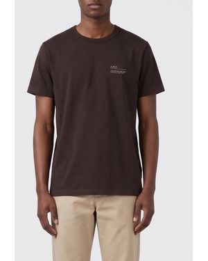 A.P.C. Cotton Logo T-Shirt - Brown