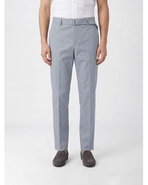 Lardini Cotton And Silk Chino Pants - Blue