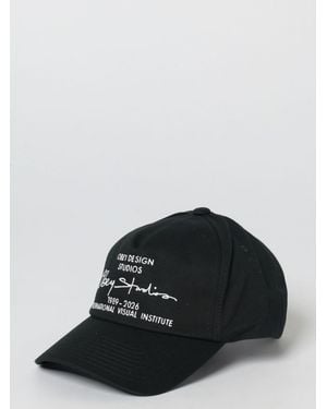 Obey Studios 5 Cotton Hat With Embroidered Logo - Black