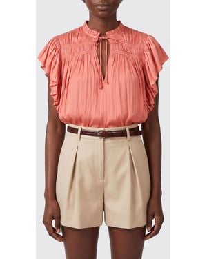 Ulla Johnson Blouse En Satin Plissé - Rose