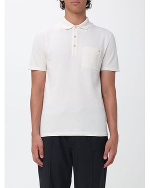 Valentino Garavani Cotton Polo Shirt With Vlogo Signature And Patch Pocket - White