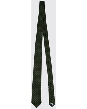 Ferragamo Cravate En Pure Soie Avec Motif Monogramme Gancini All-Over - Blanc