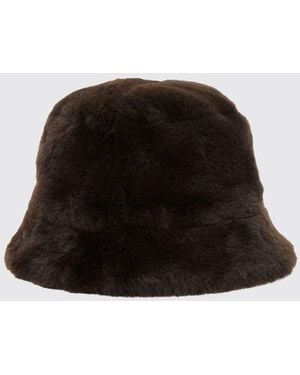 Apparis Recycled Faux Fur Bucket Hat - Black