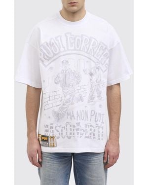 PDF Bedrucktes Baumwoll-T-Shirt - Weiß