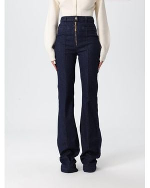 Elisabetta Franchi Vaquero Mujer - Azul