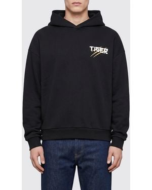 Philipp Plein Printed Hooded Sweatshirt - Black