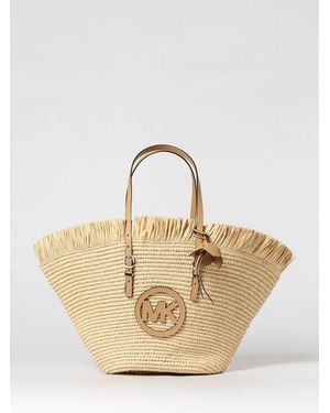 Michael Kors Isa Raffia Bag - Natural