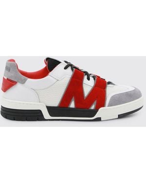 Moschino Leather Trainers - Red