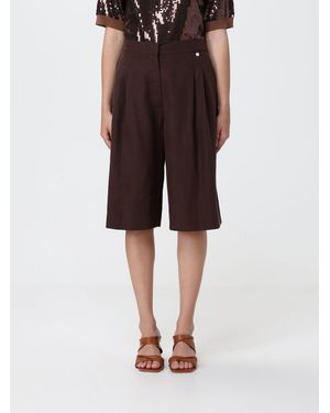 Liu Jo Tailored Cotton Blend Trousers - Brown