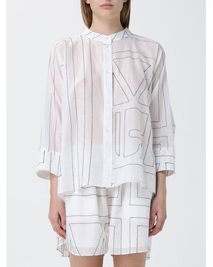 MEIMEIJ Cotton Shirt With Logo Print - White