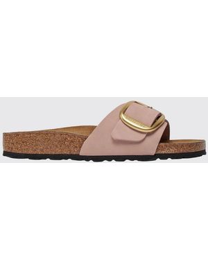 Birkenstock Madrid Big Buckle Nubuck Sandals - Pink