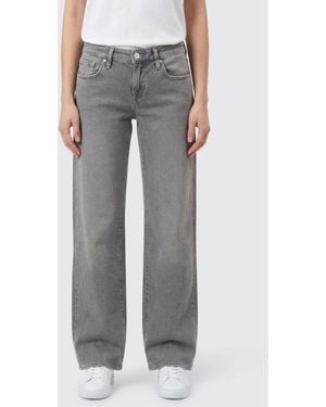 7 For All Mankind Wide Leg Denim Jeans - Grey