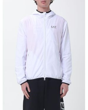 EA7 Technical Fabric Hooded Jacket - White