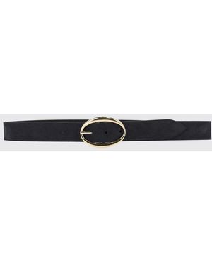Orciani Adjustable Nubuck Leather Belt With Pin Buckle - White