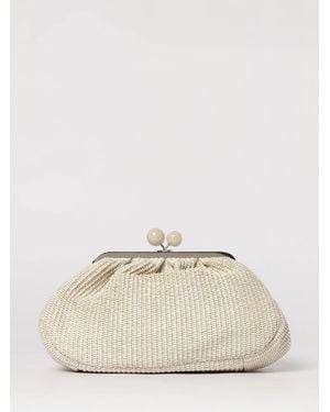 Weekend by Maxmara Cotton Blend Clutch - Natural