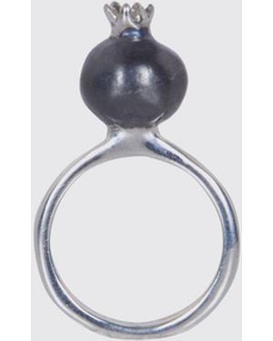 Rosa Maria Chromed Ring - White