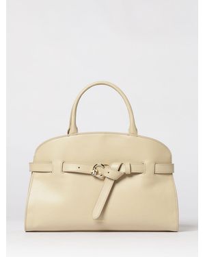 Coccinelle Sabine Medium Leather Bag - Natural