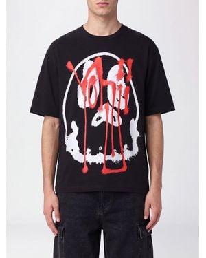 Y-3 Short-Sleeved Cotton T-Shirt With Graphic Print - Red