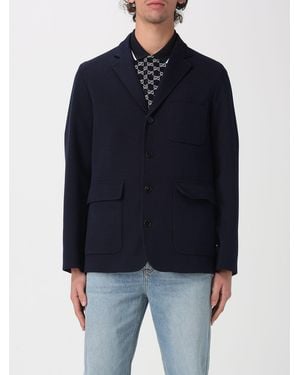 Gucci Einreihiger Baumwolljersey-Blazer - Blau