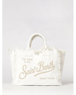 MC2 Saint Barth Bolso Vanity De Algodón Estampado Con Logo - Neutro