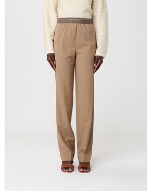 Semicouture Virgin Wool Trousers - Natural