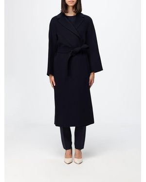 Max Mara Long Robe Coat - Blue