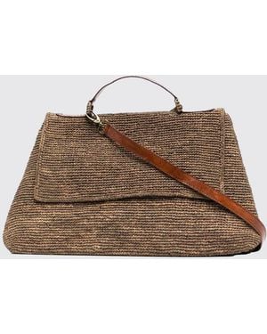 IBELIV Lahady Raffia Handbag - Brown