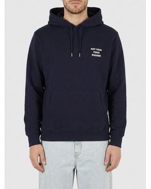 Drole de Monsieur Cotton Hoodie - Blue