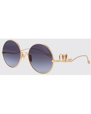 Chloé ChloÉ Panthos Sonnenbrille Aus Metall - Blau