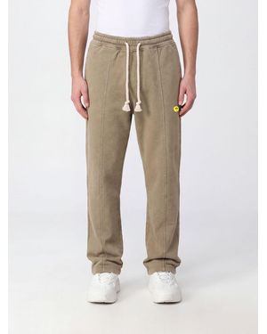 Barrow Jersey Jogging Pants With Elasticated Drawstring Waist - Natural