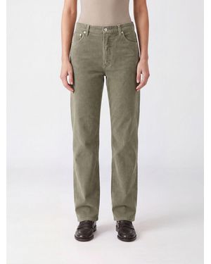 Dondup Dakota Straight Fit Corduroy Jeans - Green