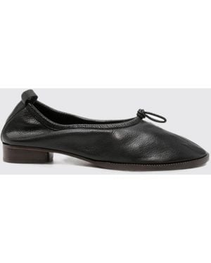 Hereu Puntera Ronda Ballerinas Aus Glattem Lammleder Mit Schleife - Schwarz
