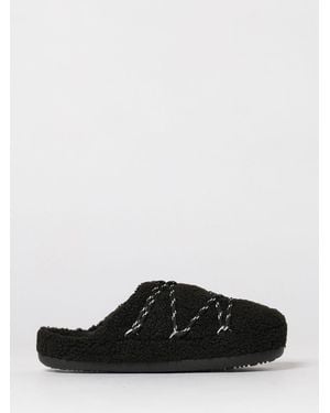 Moon Boot Teddy Slipper Shearling Mules - Black
