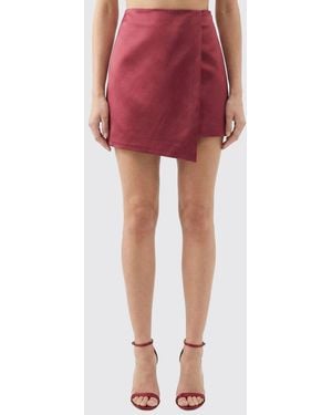 By Malene Birger Cotton Blend Mini Skirt - Red