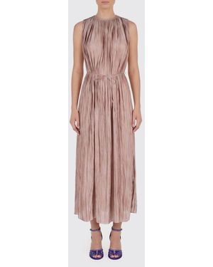 Roberto Collina Pleated Jersey Midi Dress - Pink
