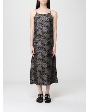 Uma Wang Anaya Viscose Blend Midi Dress - Grey