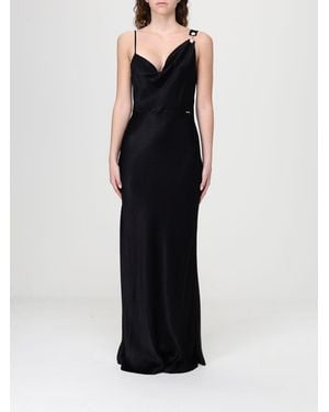 Twinset Satin Slip Dress - Black