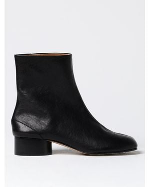 Maison Margiela Flat Ankle Boots - Black