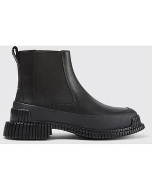 Camper Flat Booties - Black