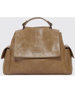 Orciani Leather Sveva Stark Bag - Natural