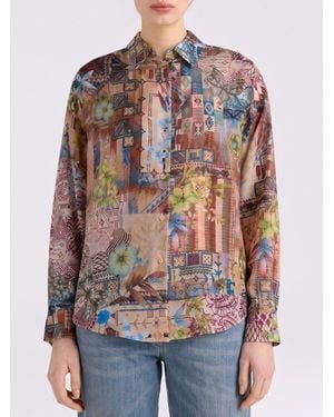 Momoní Momon&Igrave Camisa De Seda Estampada - Multicolor
