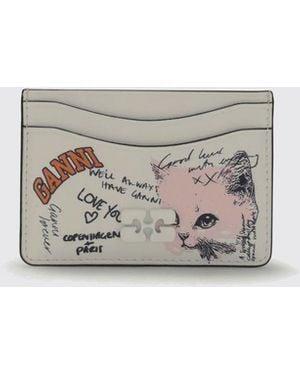 Ganni Wallet - White