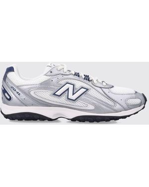 New Balance 204L Mesh And Laminated Synthetic Leather Trainers With Logo - White
