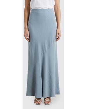 Ermanno Scervino Langer Crêpe-Rock - Blau