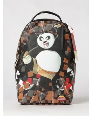 Sprayground Kung Fu Panda Po Checker Print Backpack With Laptop Pocket - Multicolor